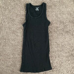 Wet Seal Ribbed Black Tank Top Size M